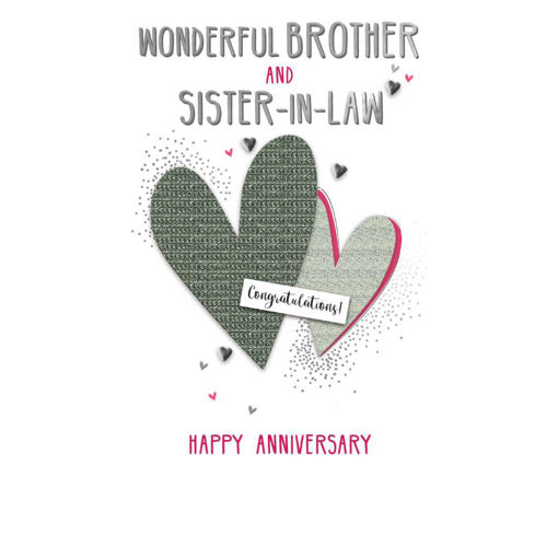 Picture of BROTHER AND SISTER IN-LAW ANNIVERSARY CARD